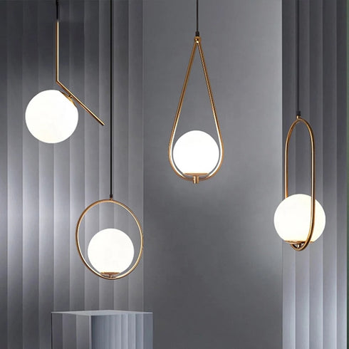 Bailey White Pendant Light