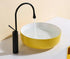 Yellow Round Vessel Sinks