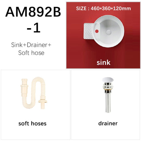 White Oval Vessel Sinks