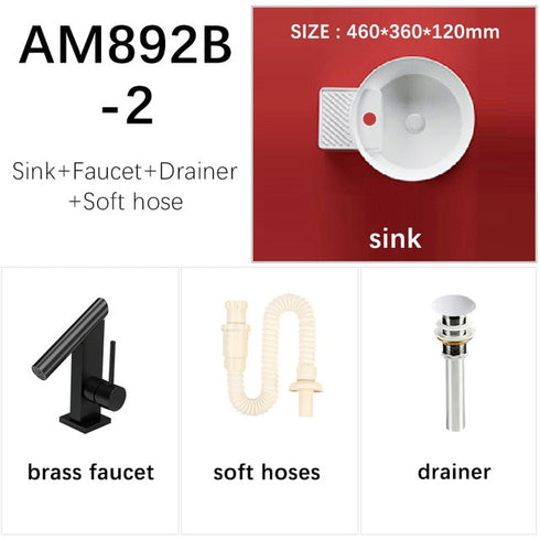 White Oval Vessel Sinks