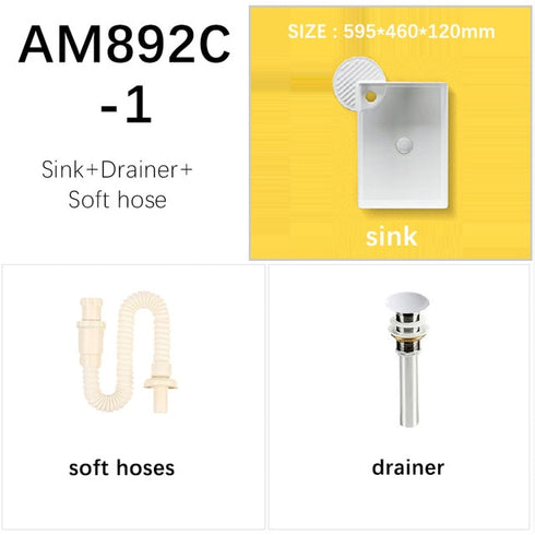 White Oval Vessel Sinks