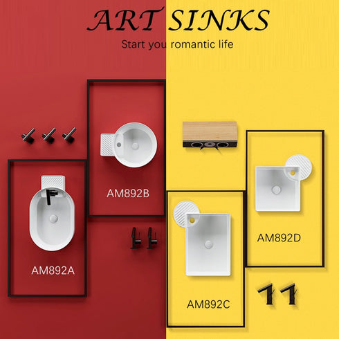 White Oval Vessel Sinks