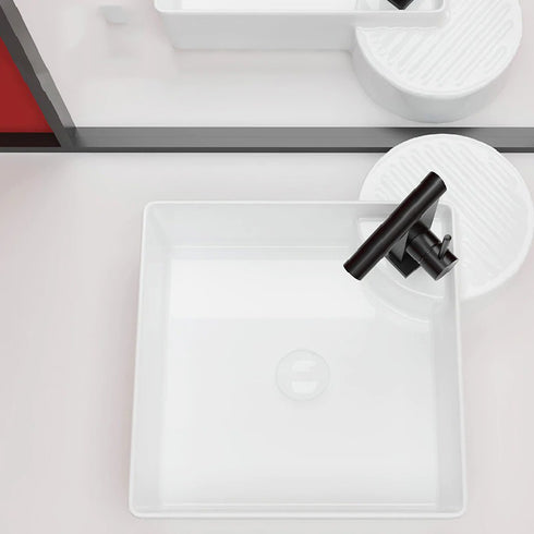 White Oval Vessel Sinks