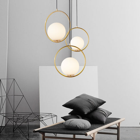 Bailey White Pendant Light